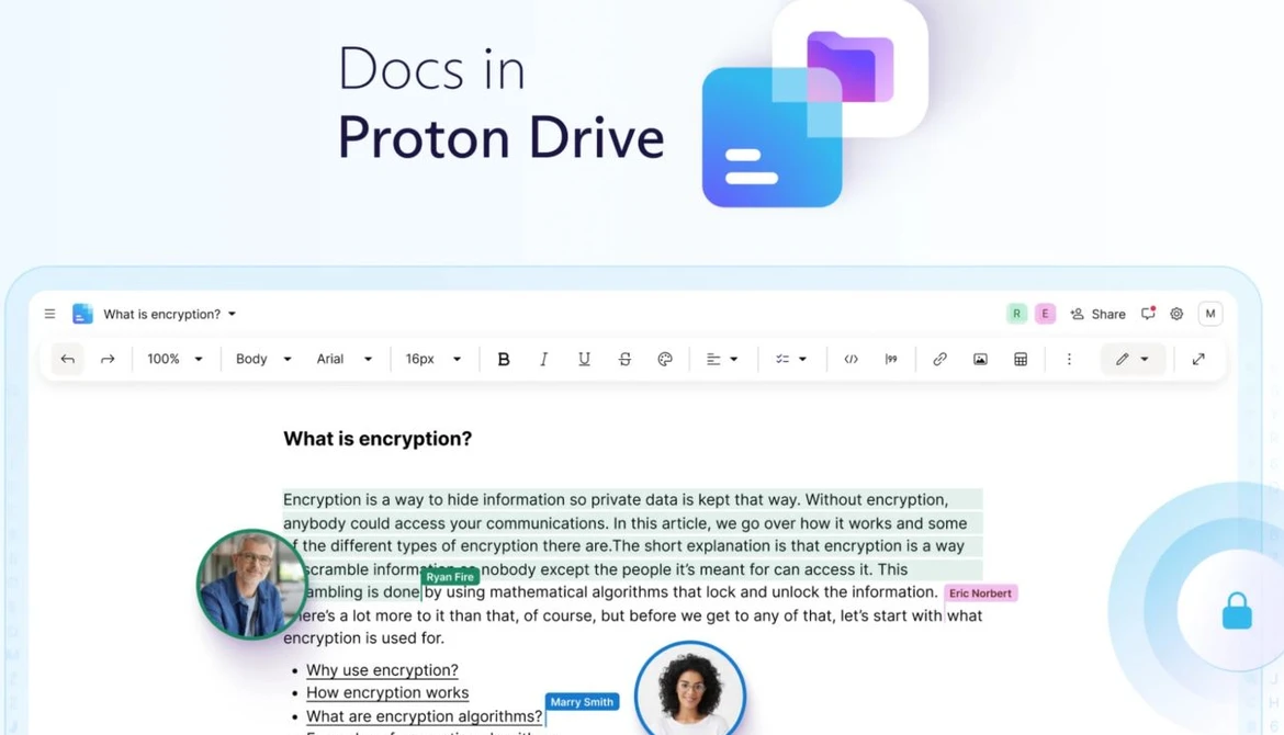 Proton Docs - nowa, szyfrowana konkurencja dla Google Docs