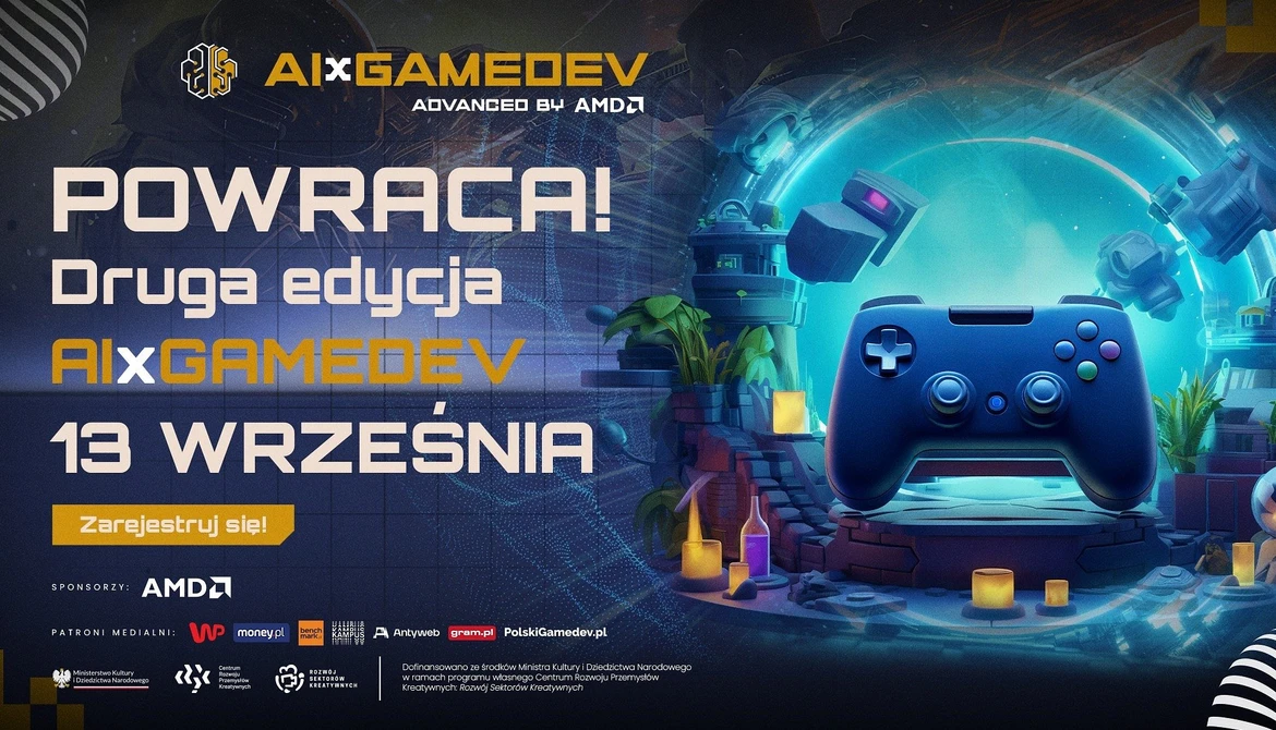 Konferencja AI x GAMEDEV advanced by AMD już 13 września 2024