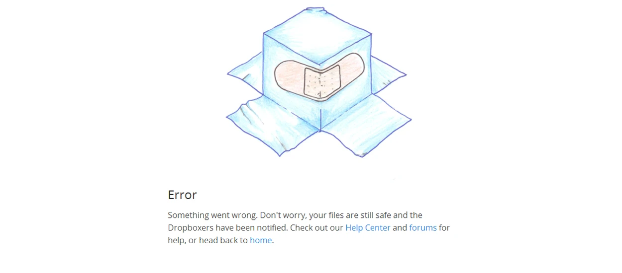 Dropbox padł, niby nic wielkiego, ale...