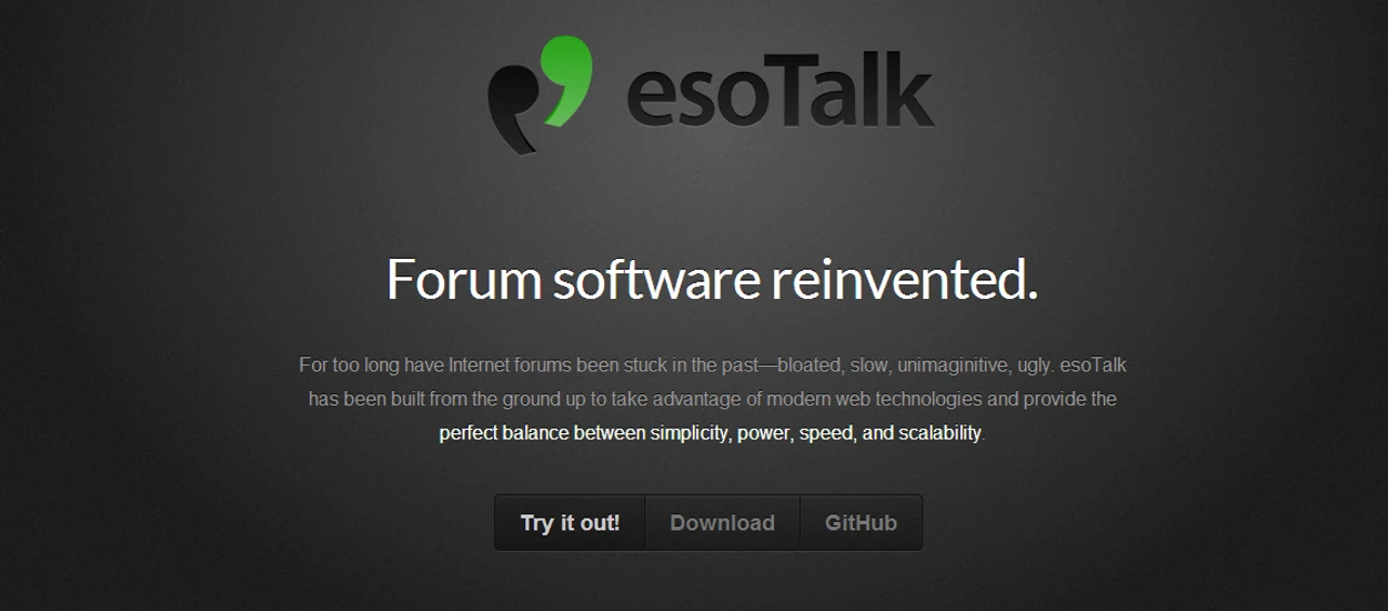 eso Talk - zbudowane od podstaw oprogramowanie do forum Open Source