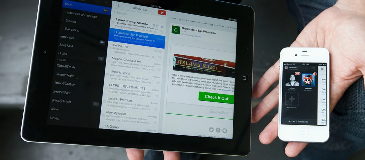 Google daje Apple prztyczka w nos, czyli nowa aktualizacja Gmaila na iOS