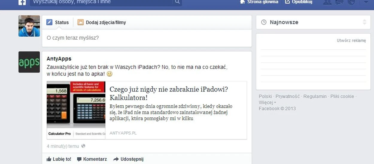 Kolejna nowość od Facebooka - publikuj treści w każdym momencie