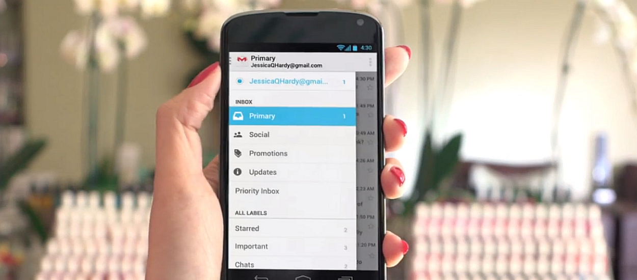 Nowa skrzynka odbiorcza Gmaila trafia na Androida