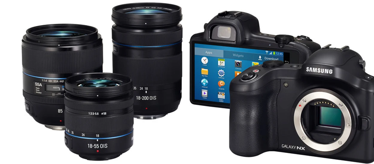 Natychmiastowa edycja fotografii wraz z Androidem i 4G/LTE trafia do aparatu z wymienną optyką - Samsung NX