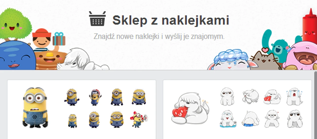 Facebook wprowadza Sklep z naklejkami. Powolna zmiana grupy docelowej serwisu?