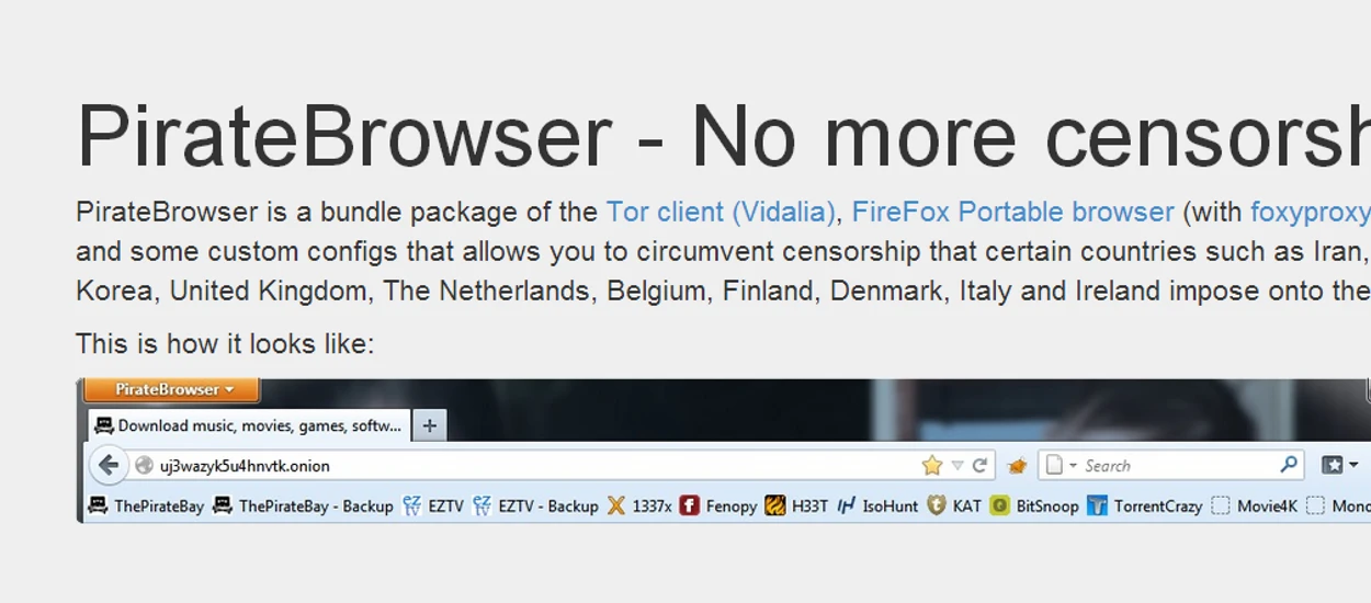 The Pirate Bay uczciło swoje dziesięciolecie, tworząc własną przeglądarkę