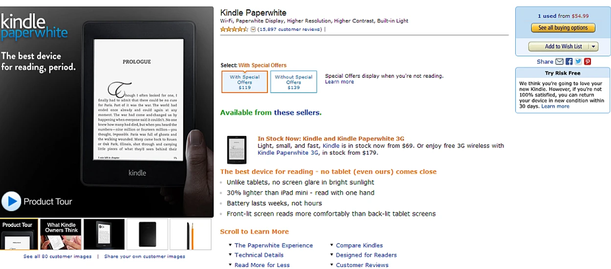 Paperwhite wyprzedany. Nowy Kindle w drodze