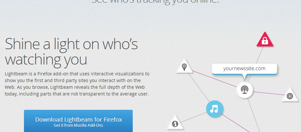 Dodatek od Mozilli pokaże Ci, jak jesteś śledzony i kto zbiera Twoje dane
