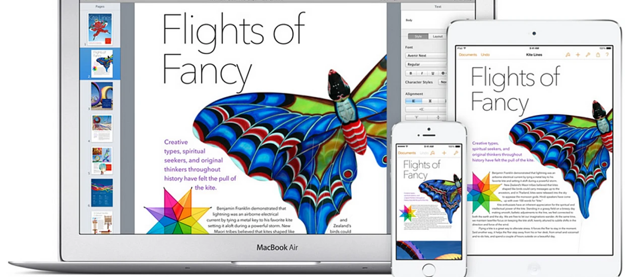 Czy iWork ma coś, czego nie mają inni? Jednak zostaję przy Dokumentach Google