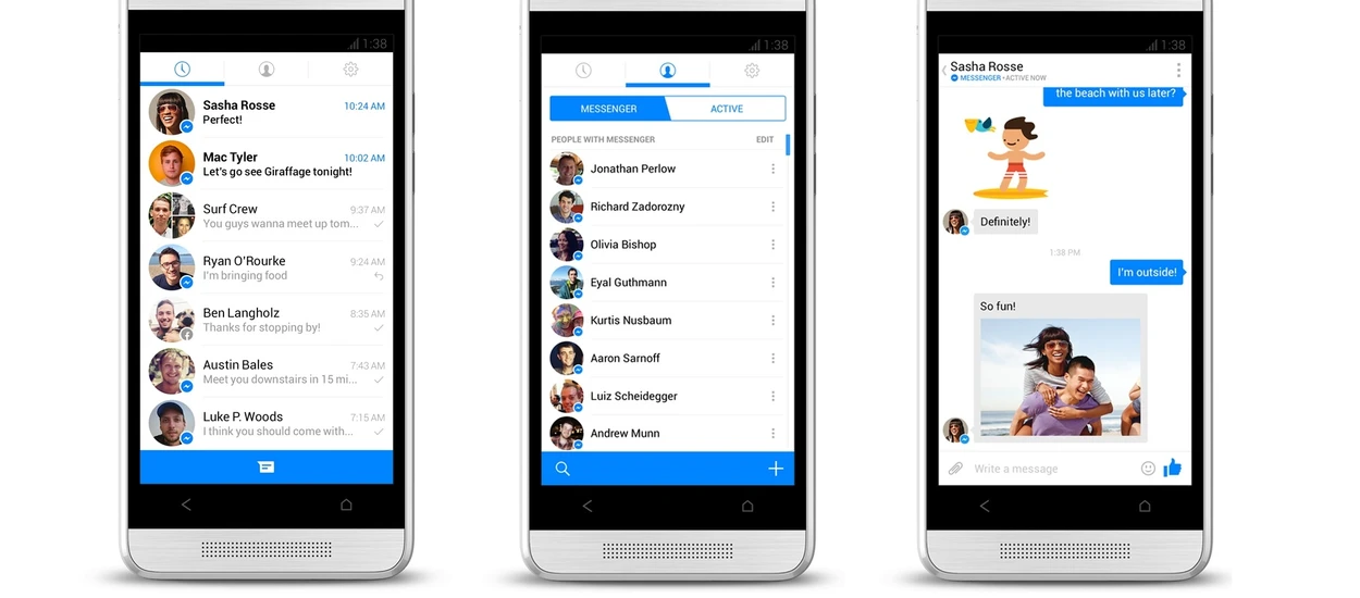 Postarali się! Oto Zupełnie nowy Facebook Messenger dla Androida (link do pobrania)