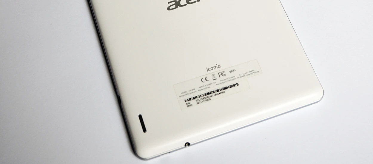 Low-end inny niż wszystkie. Test tabletu Acer Iconia Tab A1-810