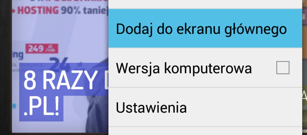 Beta Chrome 31 umożliwa przypinanie stron na pulpit Androida i otwieranie ich na pełnym ekranie