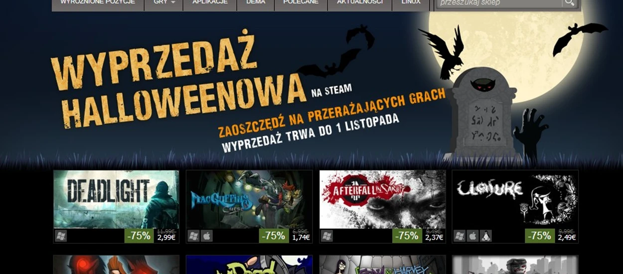 Chowajcie swoje portfele, nadeszły wyprzedaże halloweenowe w dystrybucji cyfrowej