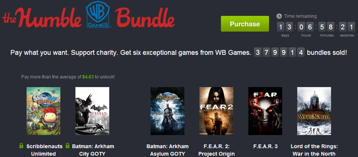 Gry o Batmanie, F.E.A.R. oraz LoTR w nowym Humble Bundle. Poziom paczek zdecydowanie nie spada.