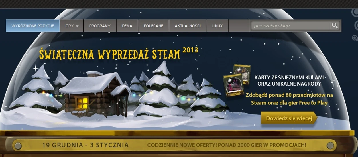 Rusza świąteczna wyprzedaż na Steamie - duże tytuły, za małą kasę i dodatkowe atrakcje