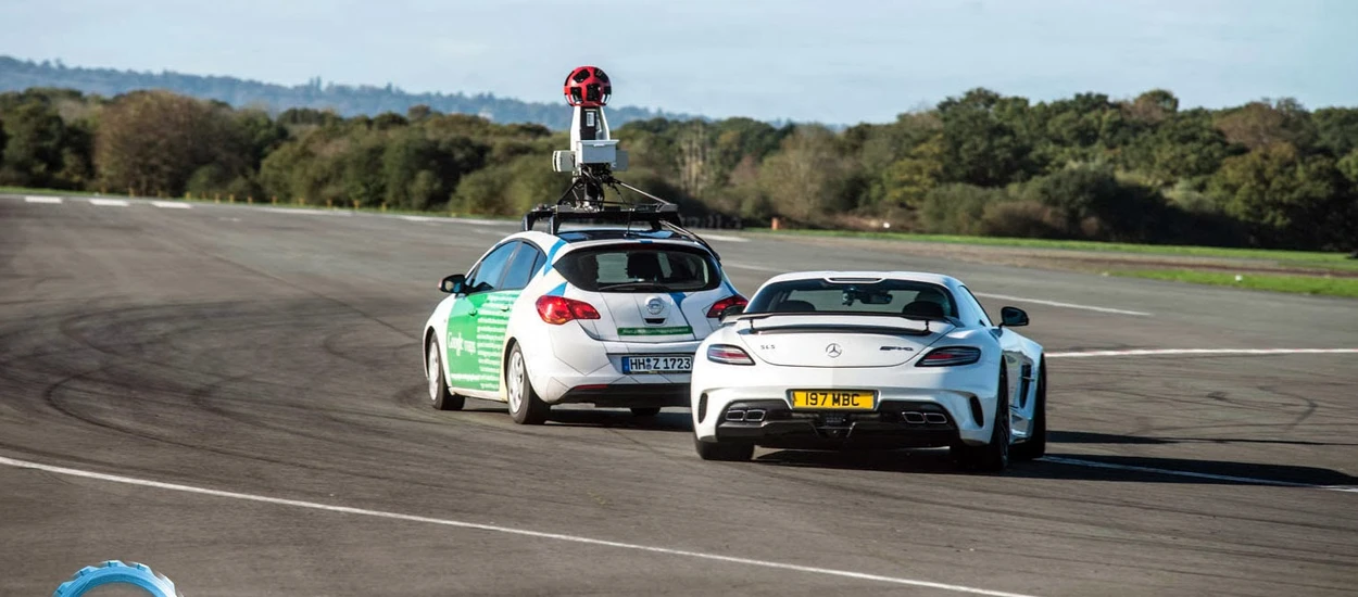 Google Street View Car kontra Stig z Top Gear!