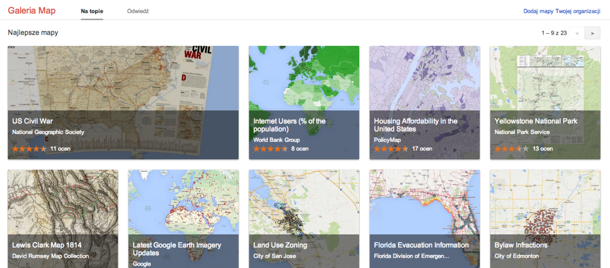 To mi się podoba: Google uruchamia Galerię Map