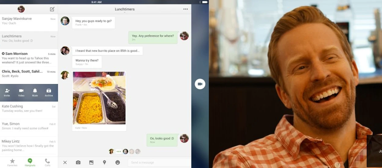 Google udostępnia nową wersję Hangouts dla iOS