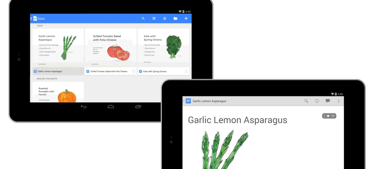 Google odpowiada Microsoftowi - Dokumenty i Arkusze w nowym mobilnym wydaniu