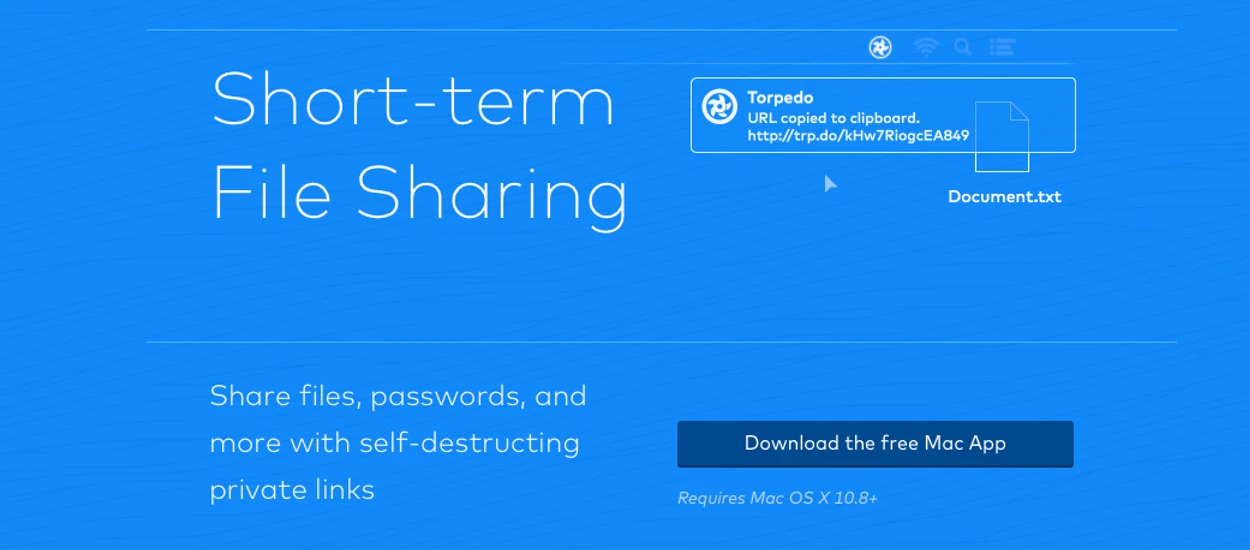 Torpedo - najszybszy sposób na udostępnianie plików w OS X