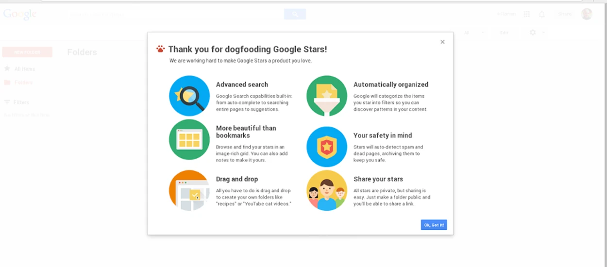 Google Stars uchwycone w klipie wideo. Nowa funkcja zapowiada się obiecująco