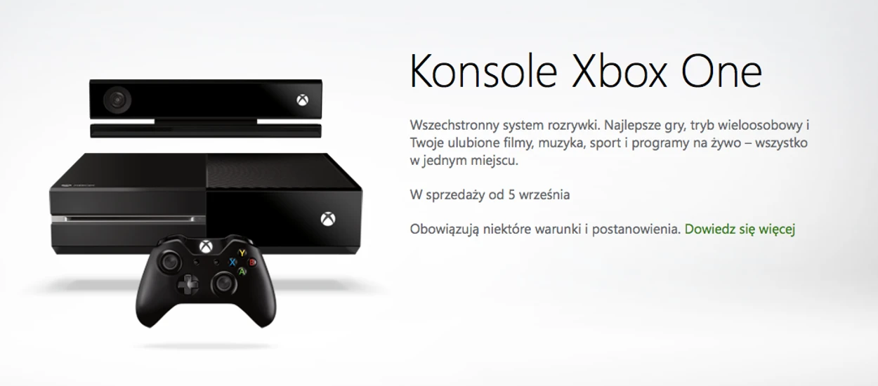 Ceny, wymagania sprzętowe i data wprowadzenia Xbox One do Polski ujawnione!