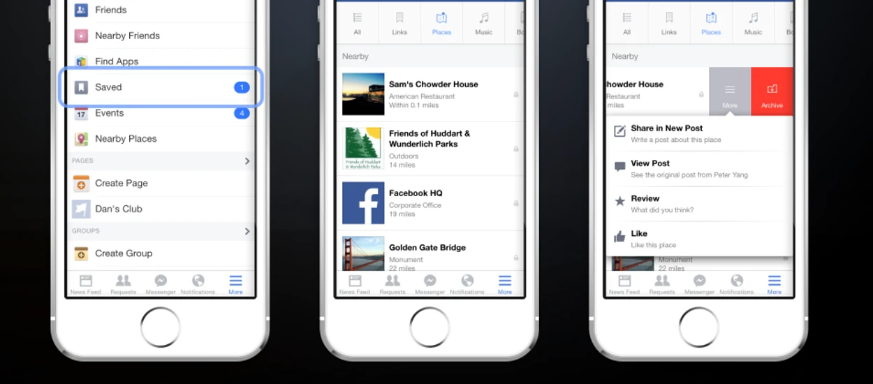 Facebook wprowadza opcję zapisywania na później