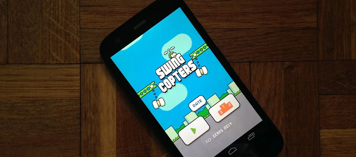 Swing Copters to kolejny hicior od twórcy Flappy Bird