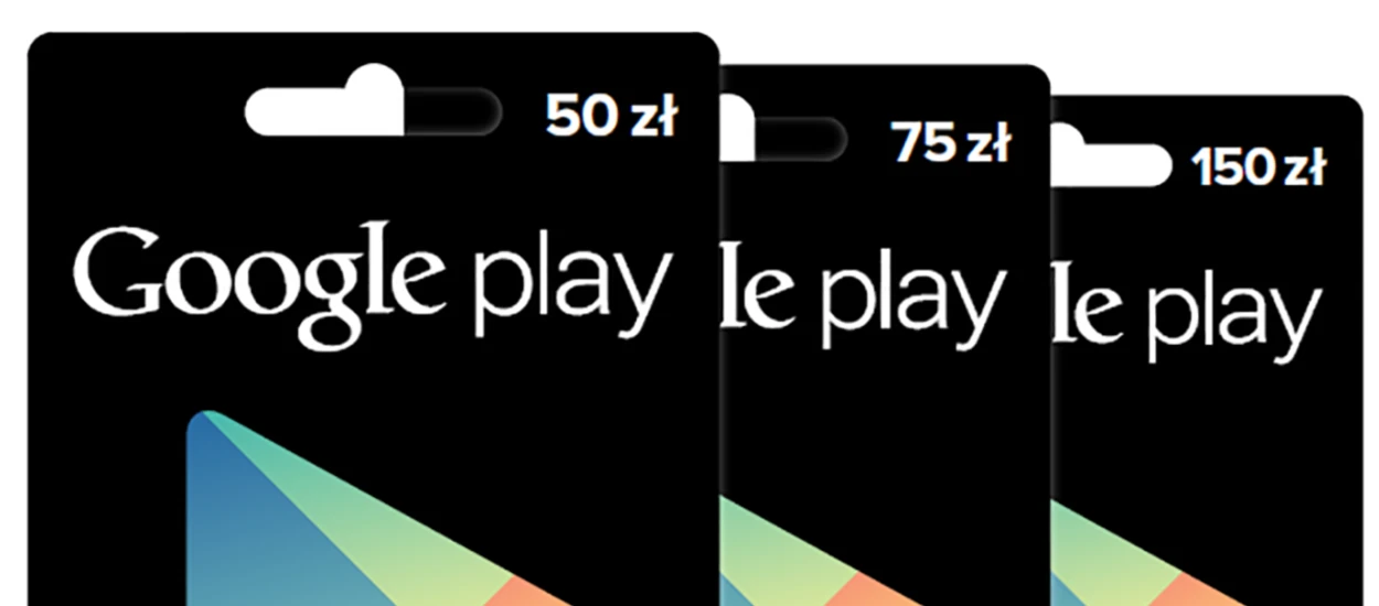 Już można kupić w Polsce karty upominkowe Google Play