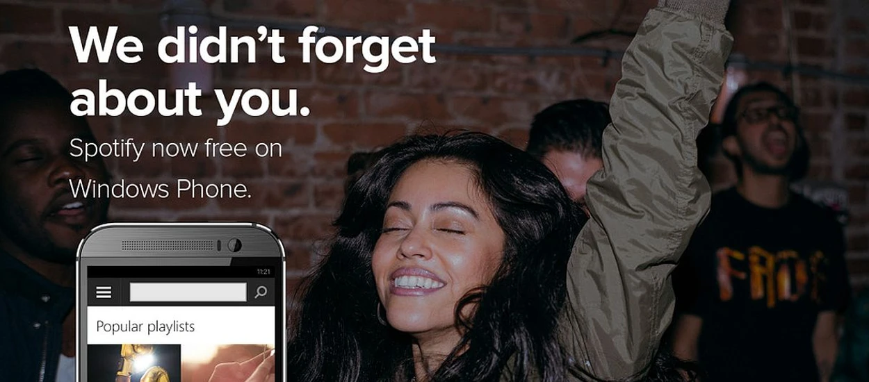 Spotify przypomniało sobie o Windows Phone