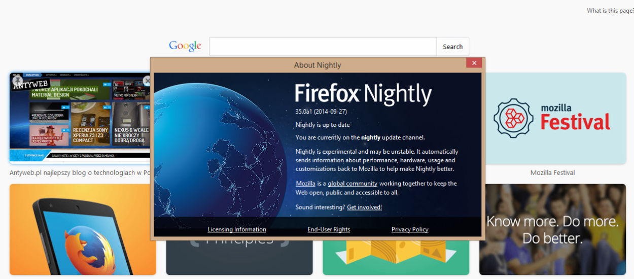 Firefox pięknieje w oczach