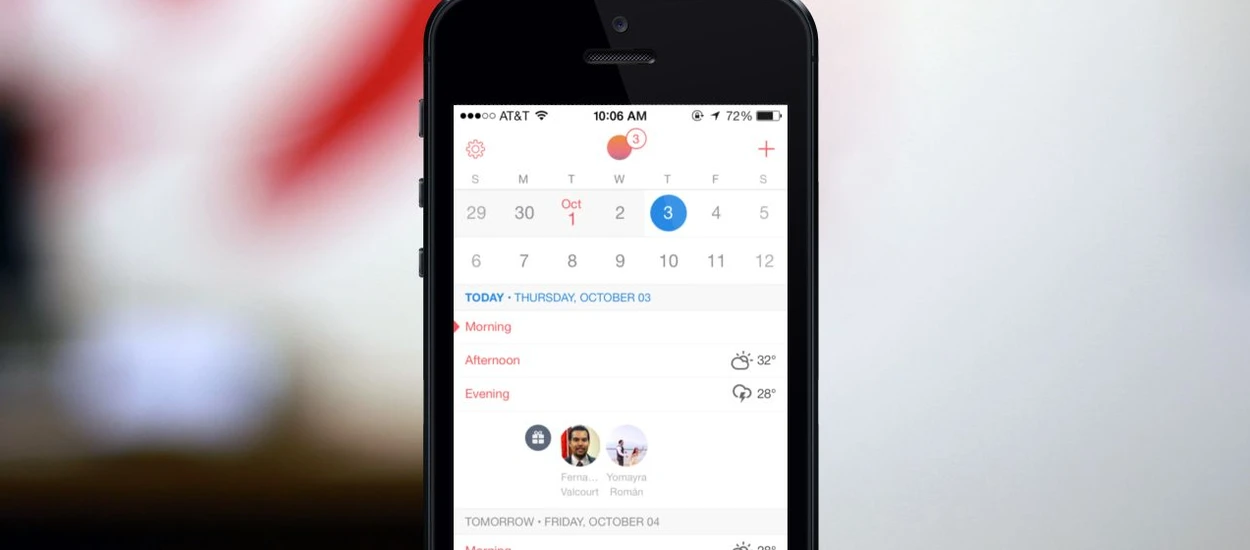 Kalendarz Sunrise na iOS ucieka konkurencji - bardzo udana aktualizacja