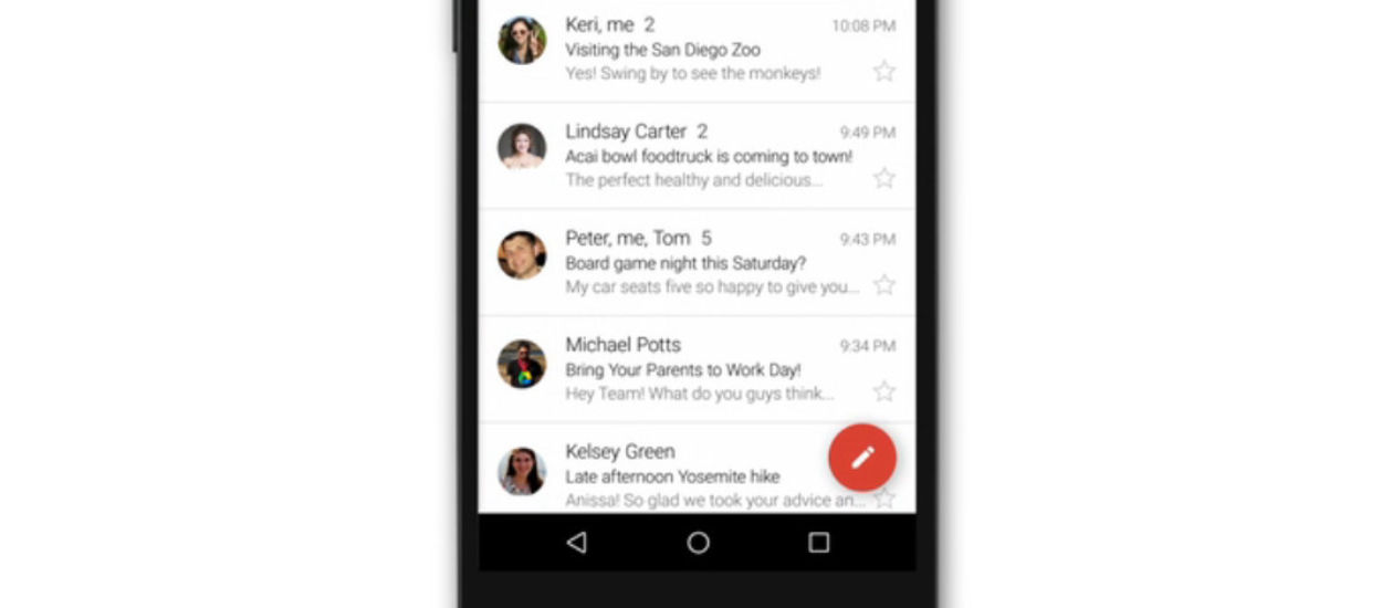 Mobilny Gmail z Material Design obsłuży też Outlook.com, Yahoo i inne usługi