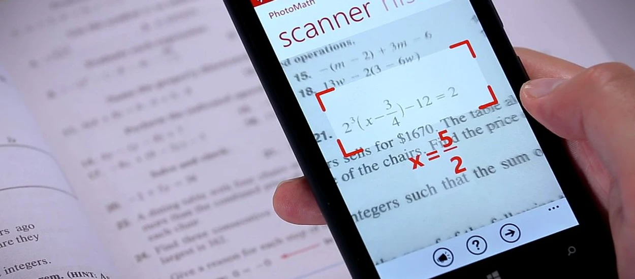 PhotoMath - skanuj równania matematyczne i błyskawicznie poznawaj wynik