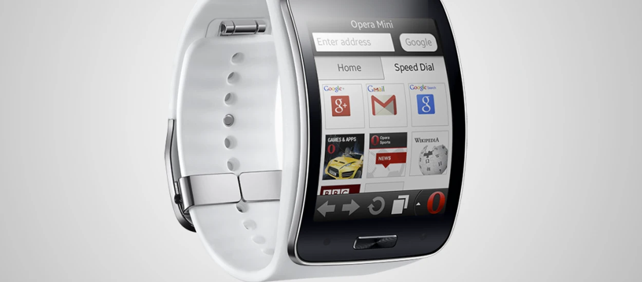 Opera Mini na zegarku Gear S to jak pisanie felietonów na smartfonie. Można, ale po co?