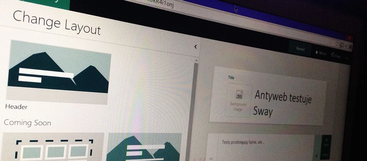 Sway od Microsoftu mówi "koniec" brzydkim prezentacjom