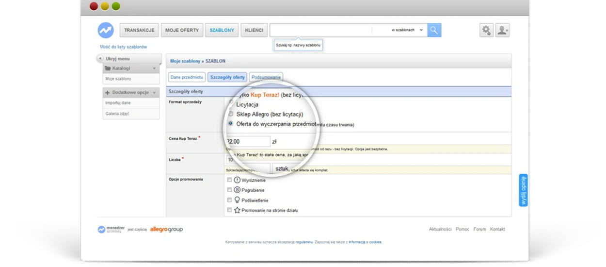 Nowy format wystawiania ofert na Allegro - bez limitu czasu trwania