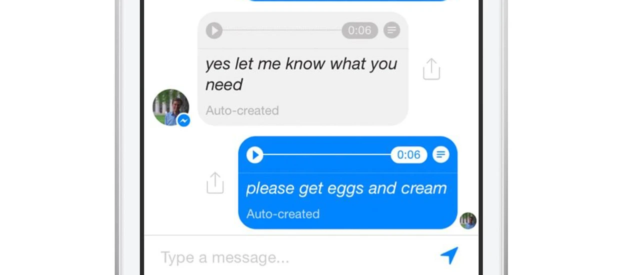 Facebook Messenger nauczył się rozpoznawać mowę [prasówka]