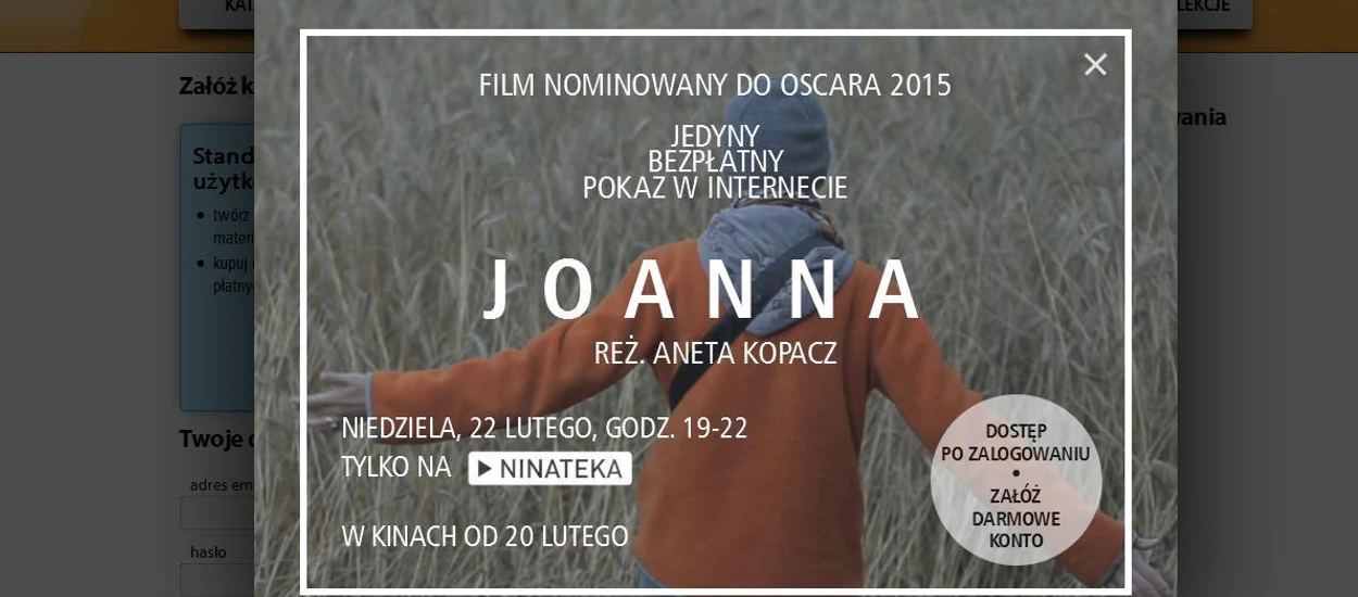 Nominowana do Oscara "Joanna" do obejrzenia w Sieci. Za darmo