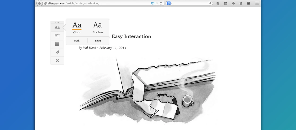 Integracja Firefoksa z Readability to świetny pomysł. Użytkownicy Nightly mogą już zobaczyć jak działa