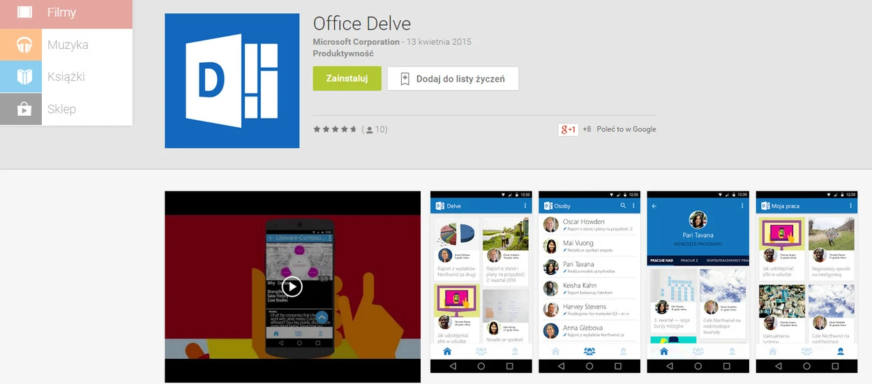 Office Delve, czyli kolejna aplikacja Microsoftu w Google Play i AppStore [prasówka]