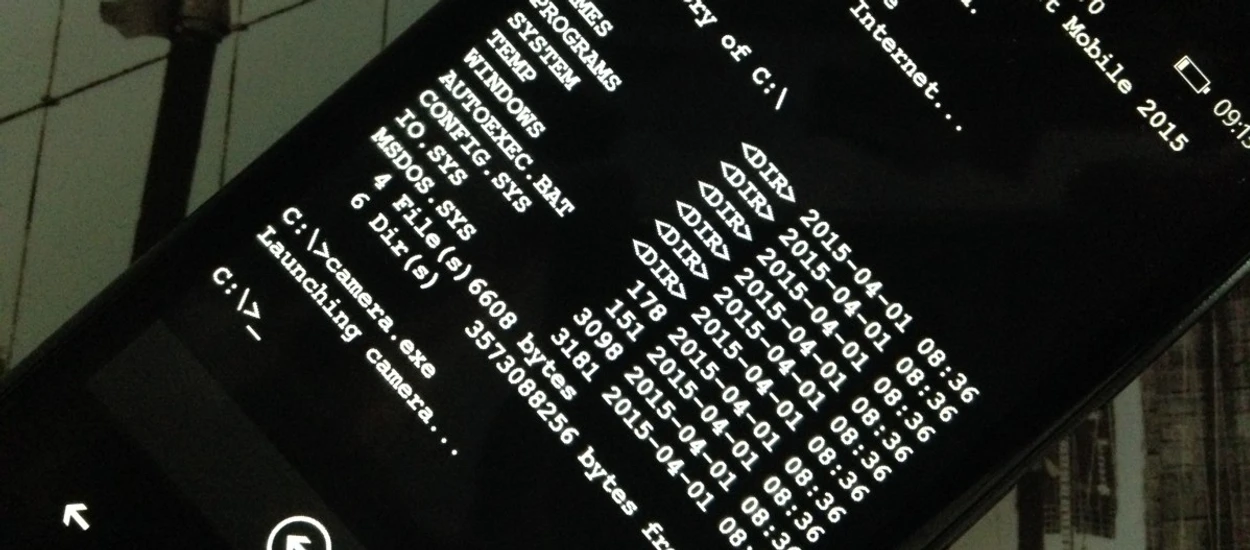 MS-DOS ląduje na Windows Phone - tego potrzebowali użytkownicy!