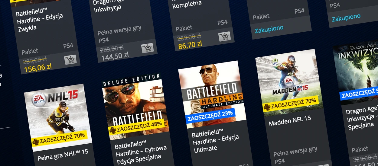 Need for Speed Rivals za 68 zł, Battlefield Hardline za 156. EA obniża ceny swoich gier na konsolach PlayStation