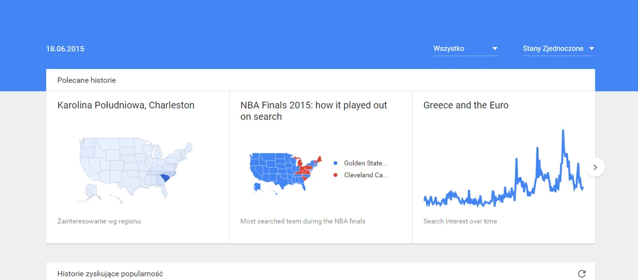 Google Trends zasługują teraz, żeby zaglądać tu o wiele częściej