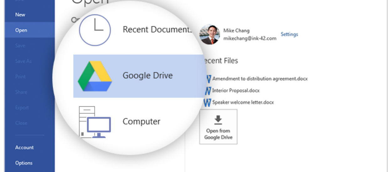 Google wypuszcza wtyczkę, która zintegruje MS Office'a z chmurą Google Drive