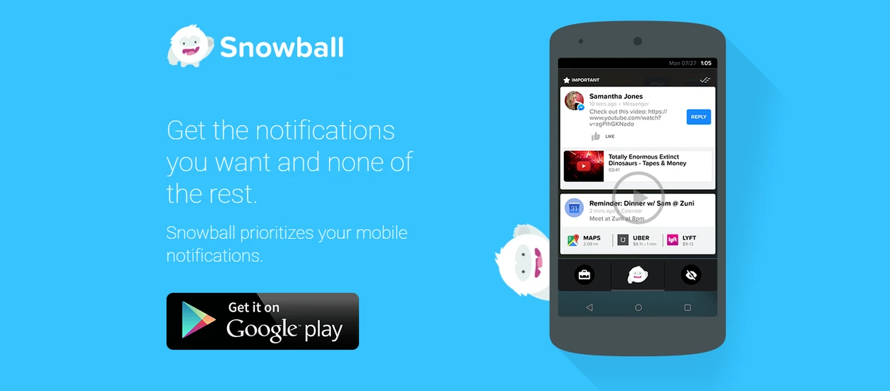 Snowball – inteligentne powiadomienia na Androidzie