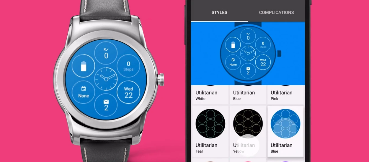 Smartwatche na Android Wear dalej nie wytrzymają tygodnia na baterii, ale dostaną interaktywne tarcze