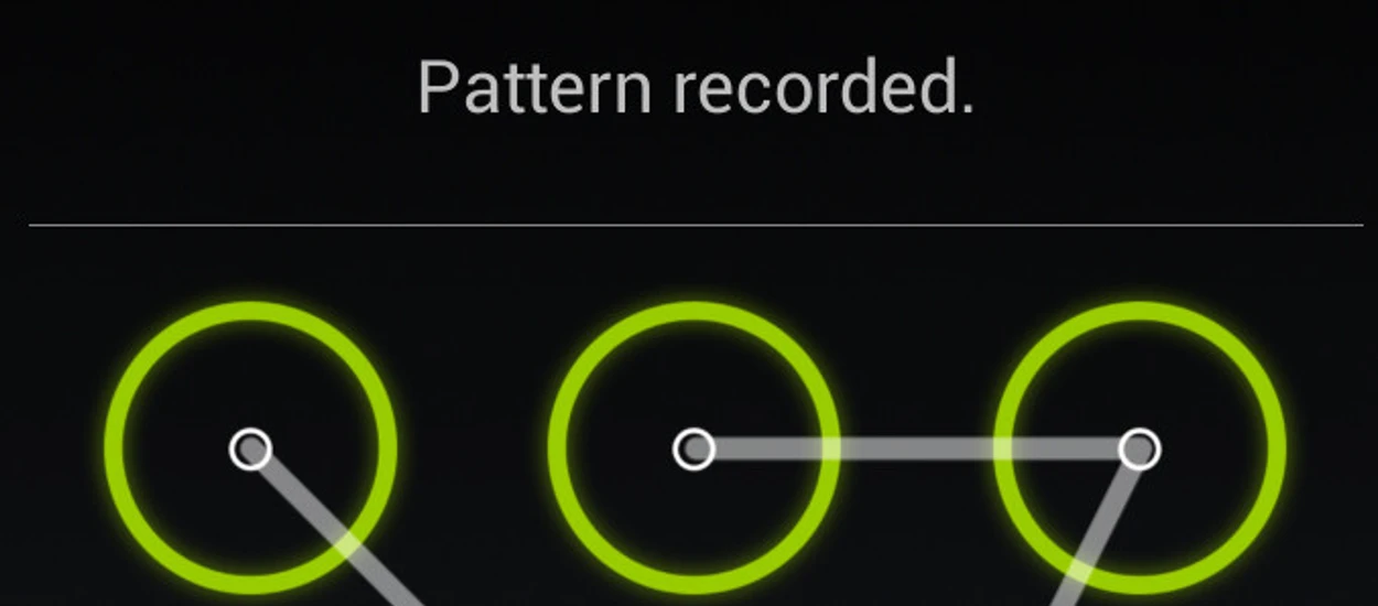 Wzór blokujący telefon z Androidem jest tak samo przewidywalny jak klasyczne hasła
