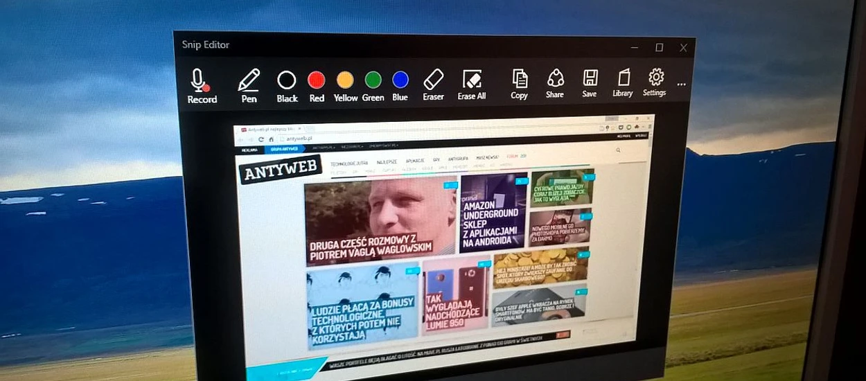 Zrzuty ekranu oddaj w ręce Snip - nowego, świetnego i darmowego narzędzia Microsoftu