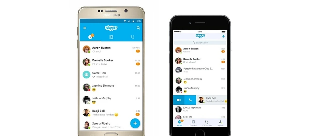 Skype jest teraz śliczny na Androidzie i iOS